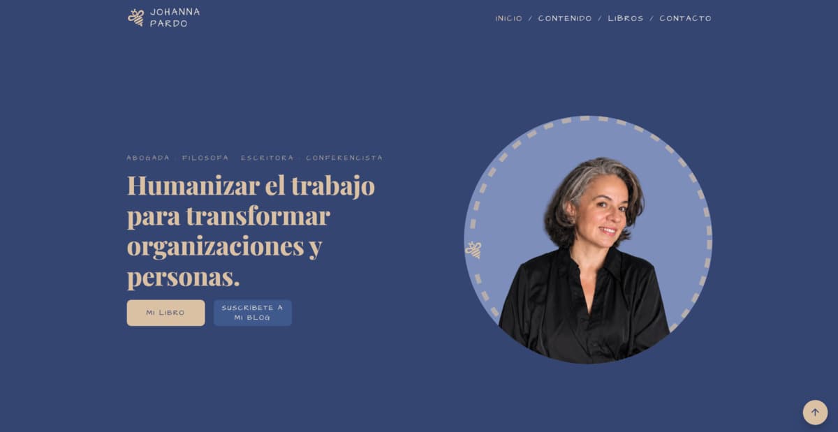 Sitio web de Johanna Pardo Mendoza